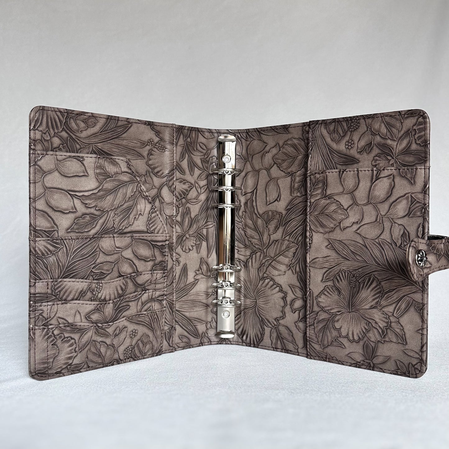 Kona Brown "Tropical Bloom" Planner Binder | A5, 6-ring