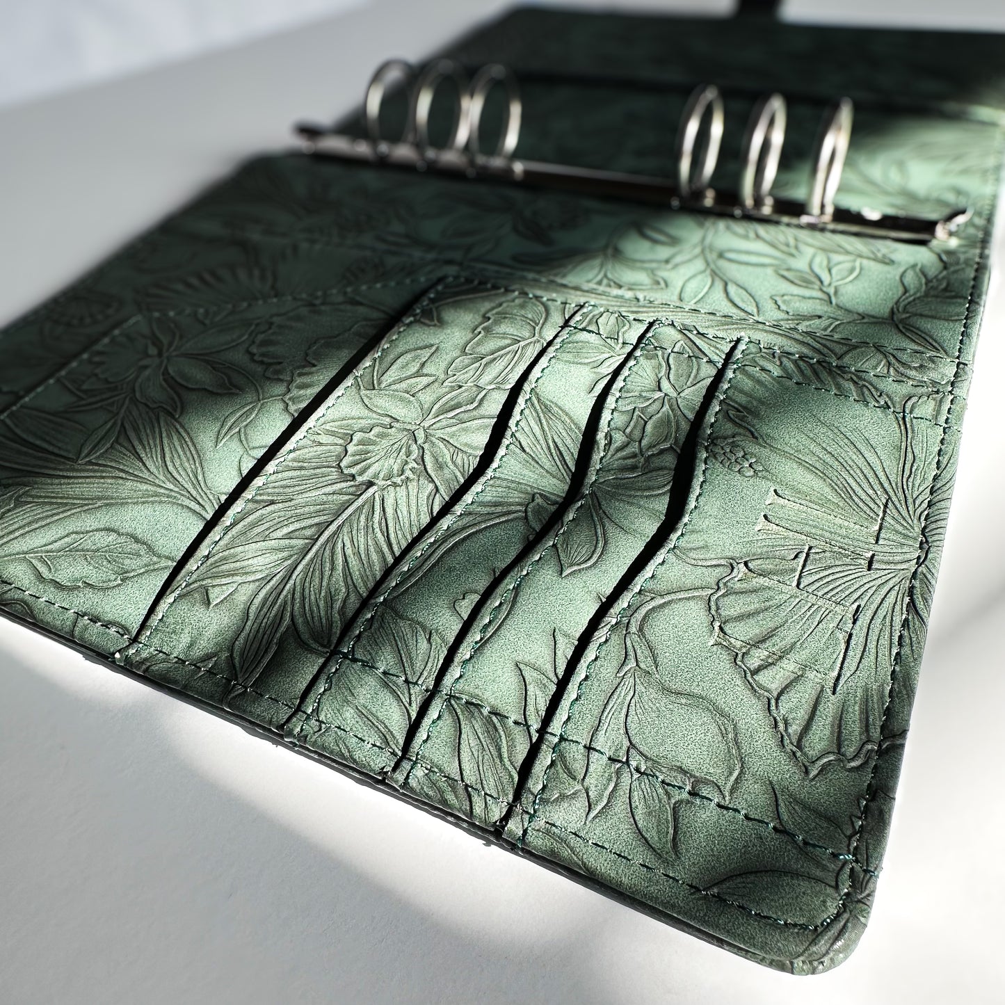 Maile Green "Tropical Bloom" Planner Binder | A5, 6-ring