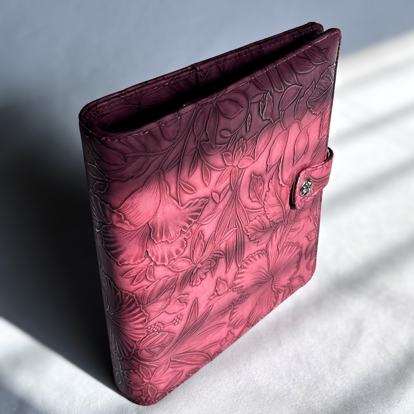 Rose Pink "Tropical Bloom" Planner Binder | A5, 6-ring