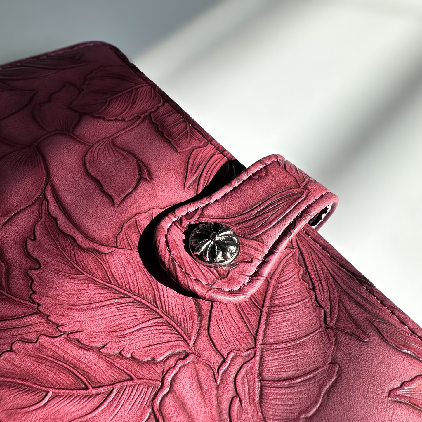 Rose Pink "Tropical Bloom" Planner Binder | A5, 6-ring