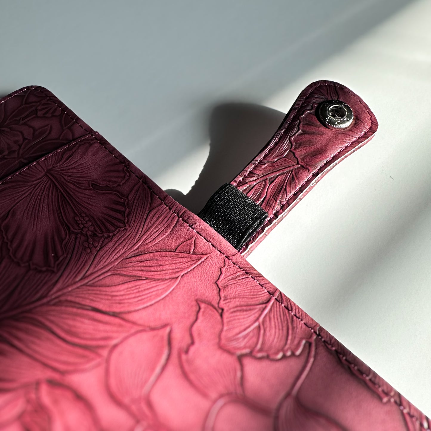 Rose Pink "Tropical Bloom" Planner Binder | A5, 6-ring
