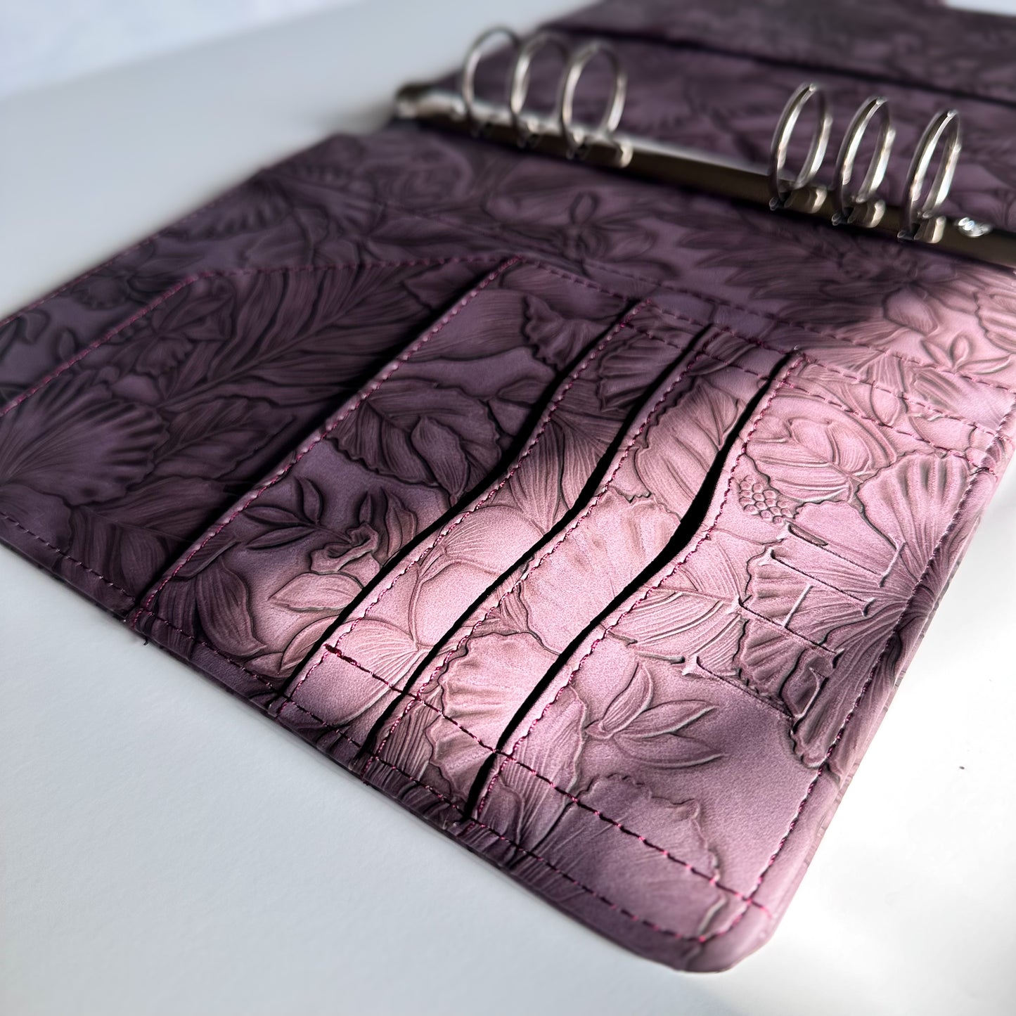 Lani Purple "Tropical Bloom" Planner Binder | A5, 6-ring