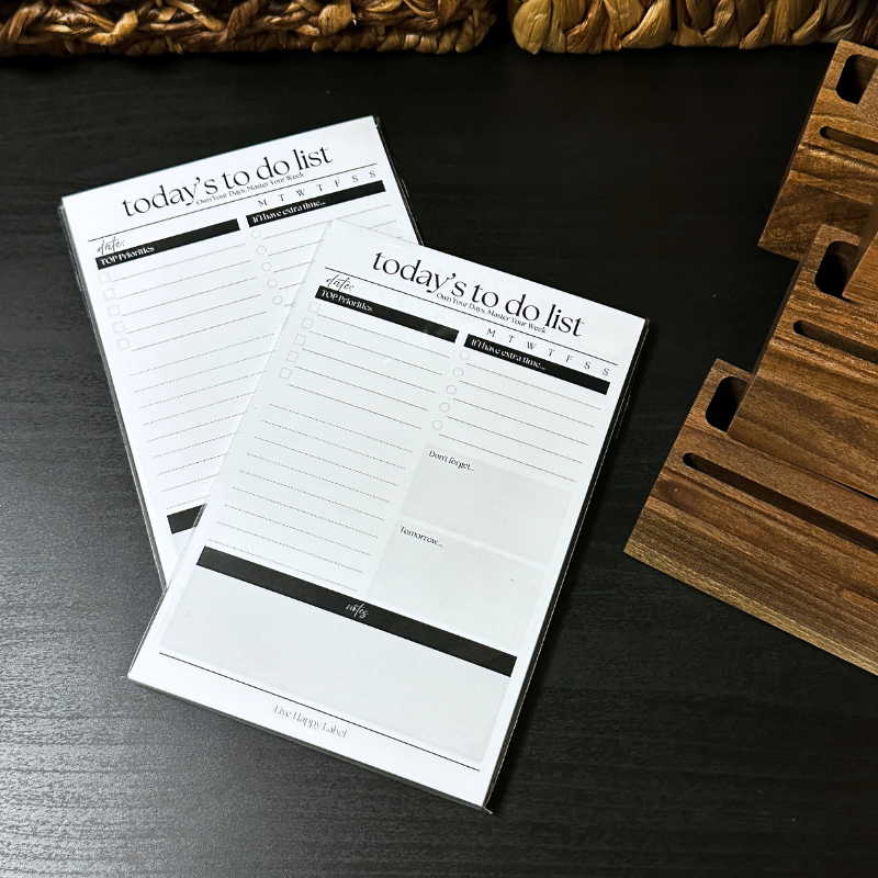 Daily To Do List Cards ~ Elements Collection | 4" x 6"