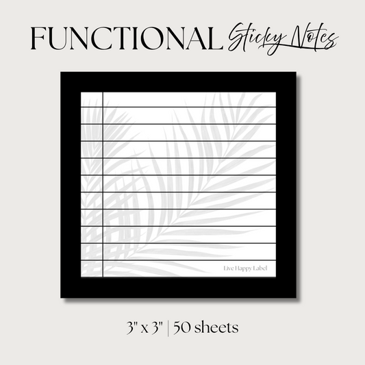 Palm Grid | Functional Sticky Notes | 3" x 3"