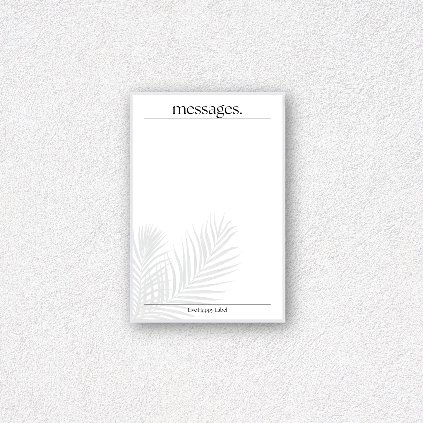 "messages." Notepad | 4" x 6"