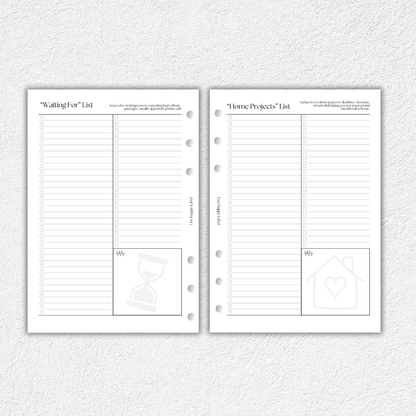 List Capture Hub | A5, 6-ring