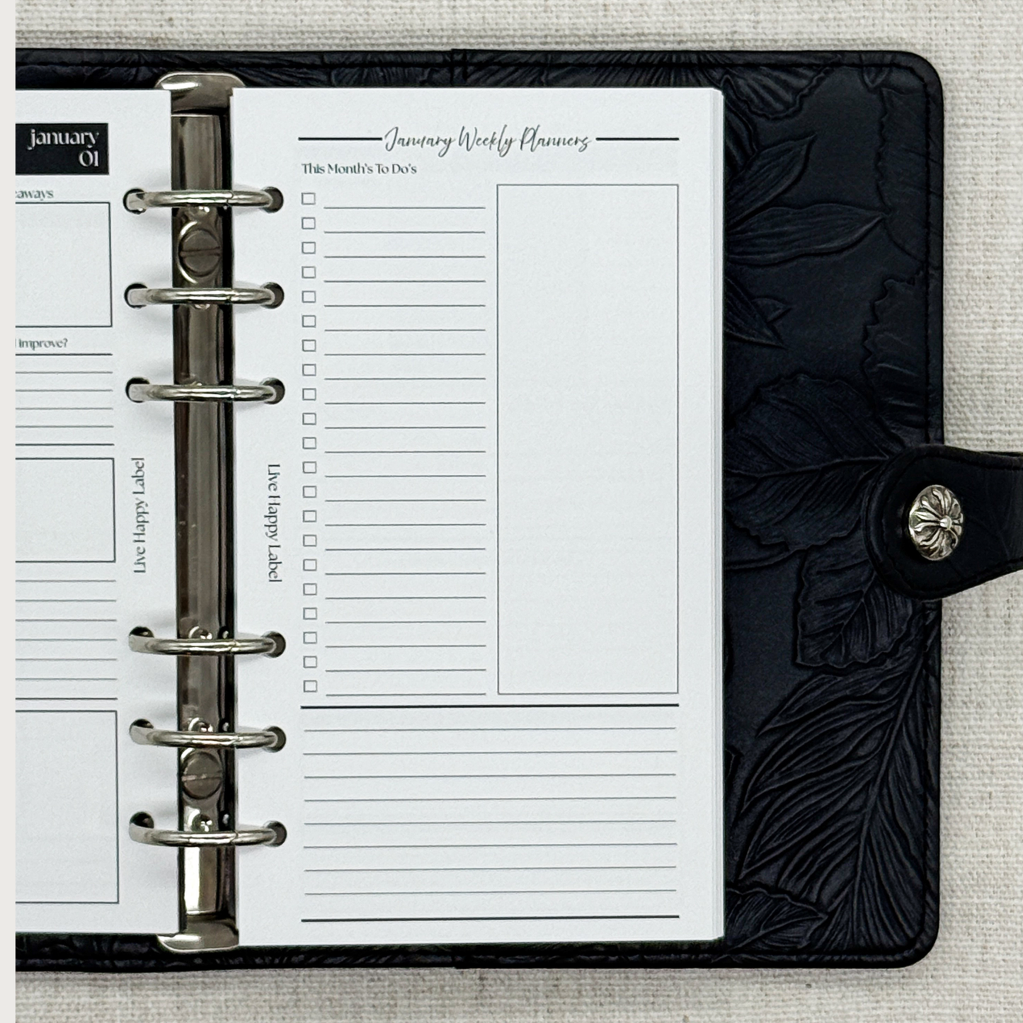Undated "Lana" Foundations Planner | Personal 6-Hole Ringbound
