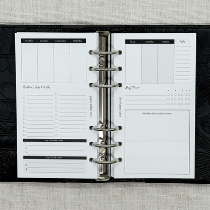 Undated "Lana" Foundations Planner | Personal 6-Hole Ringbound