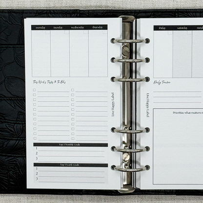 Undated "Lana" Foundations Planner | Personal 6-Hole Ringbound