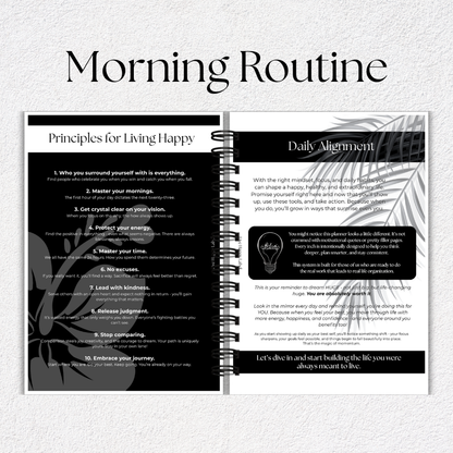 2026 Foundations Planner ~ Midnight Blooms | 7" x 9" Double Wire-O