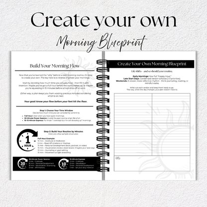 2026 Foundations Planner ~ Midnight Blooms | 7" x 9" Double Wire-O