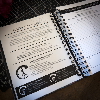 2026 Foundations Planner ~ Midnight Blooms | 7" x 9" Double Wire-O