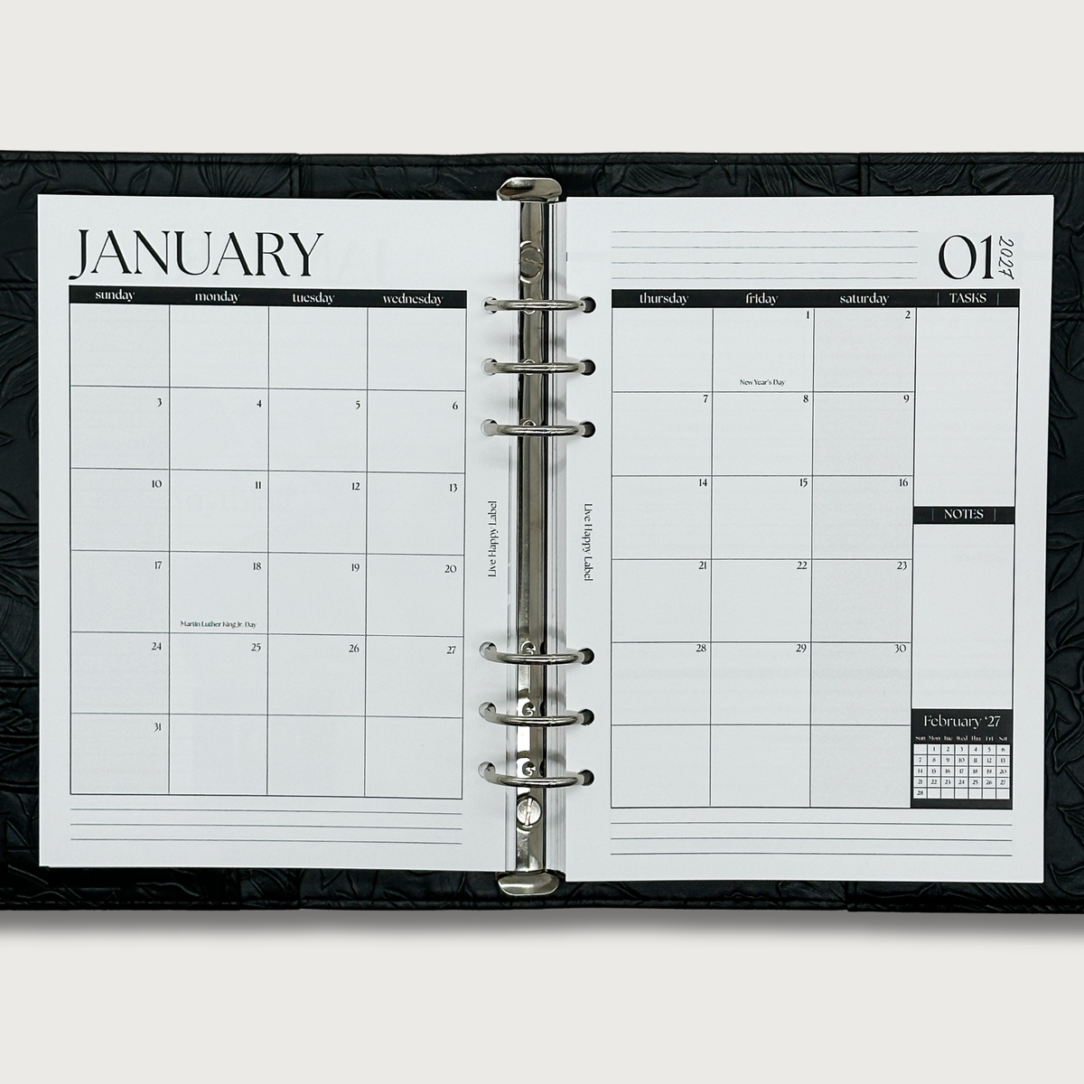 2027 "Lana" Foundations Planner | A5 6-Hole Ringbound