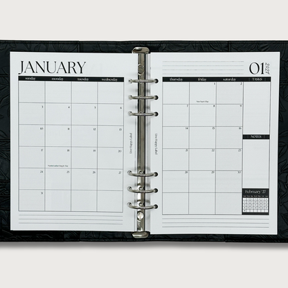2027 "Lana" Foundations Planner | A5 6-Hole Ringbound
