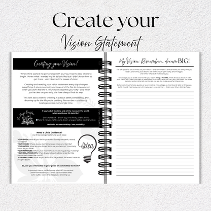 2026 Foundations Planner ~ Midnight Blooms | 7" x 9" Double Wire-O