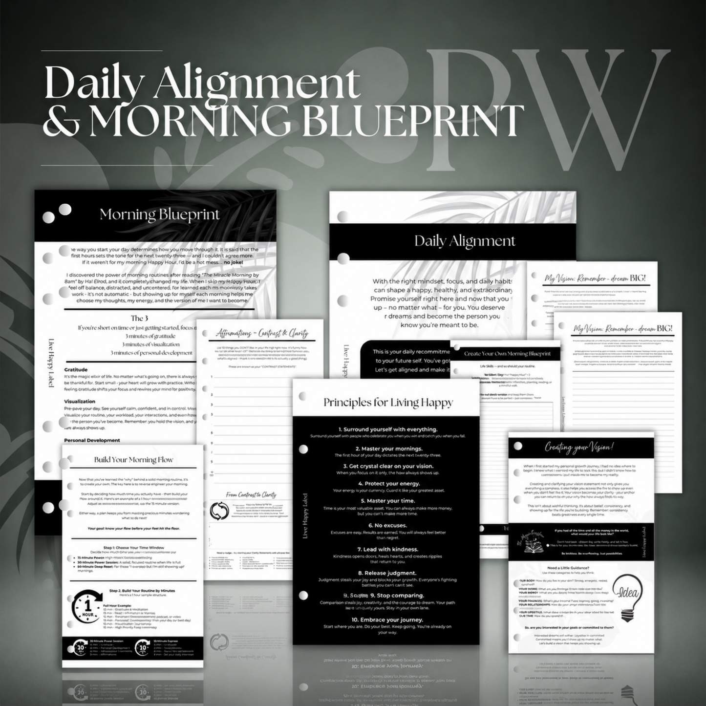 Daily Alignment ~ Morning Routine | Personal Wide 6-Hole Ringbound