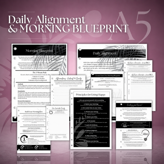 Daily Alignment ~ Morning Routine | A5 6-Hole Ringbound