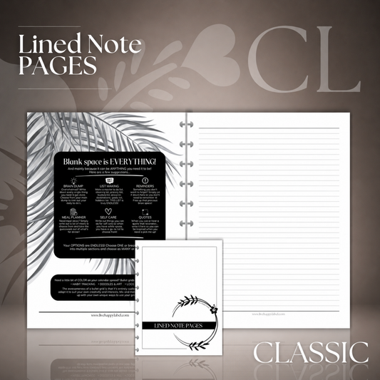 Lined Note Pages | Classic 9-Hole Discbound
