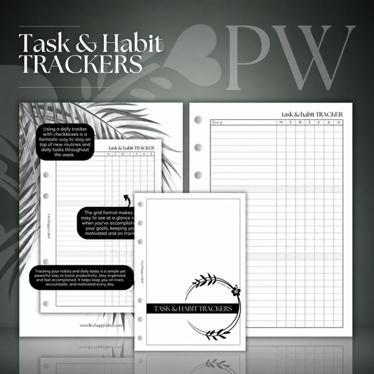 Task & Habit Trackers | Personal Wide 6-Hole Ringbound