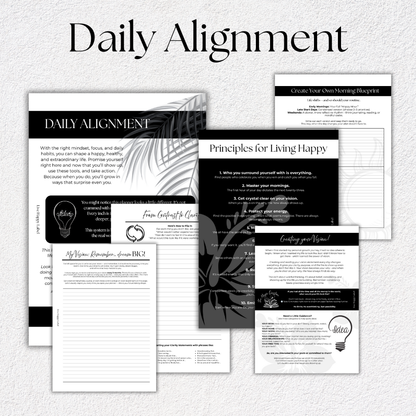 Daily Alignment aka Morning Rituals | A5, 6-ring