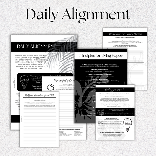 Daily Alignment aka Morning Rituals | A5, 6-ring