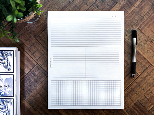 "Mixed Notes" Notepad ~ 8.5" x 11"
