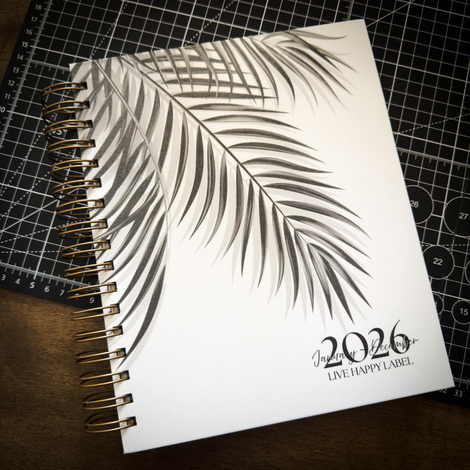 2026 Foundations Planner ~ Tropical Palm | 7" x 9" Double Wire-O