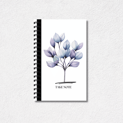 "Take Note" Botanical Leaves Notebook | Lined Paper ~ 5.5" x 8.5"