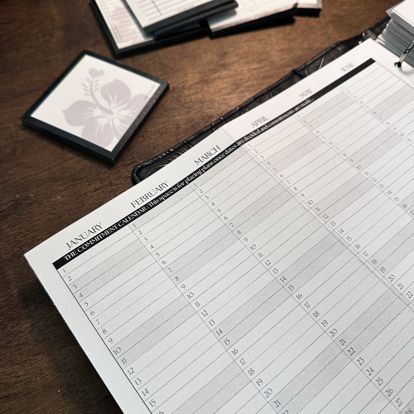 2026 Fold-Out Yearly Calendar | A5, 6-ring