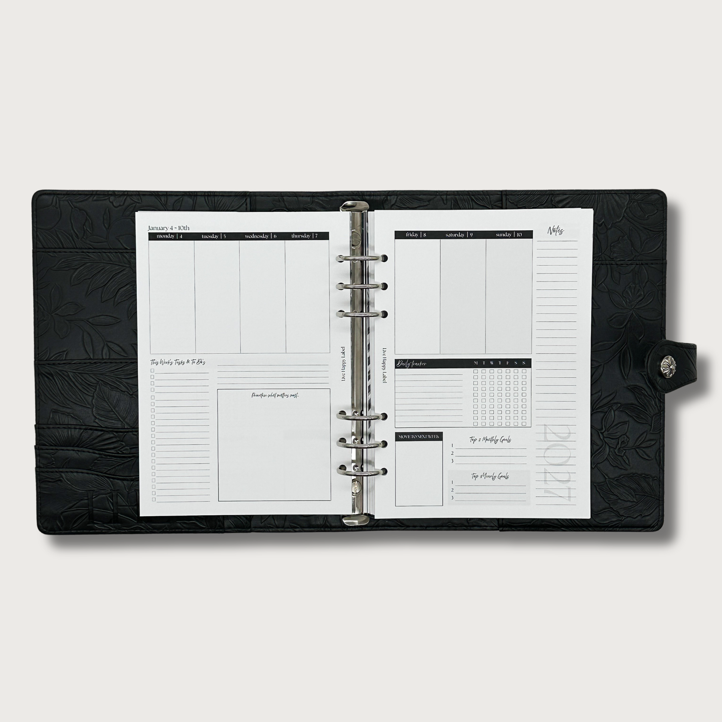 2027 "Lana" Foundations Planner | A5 6-Hole Ringbound