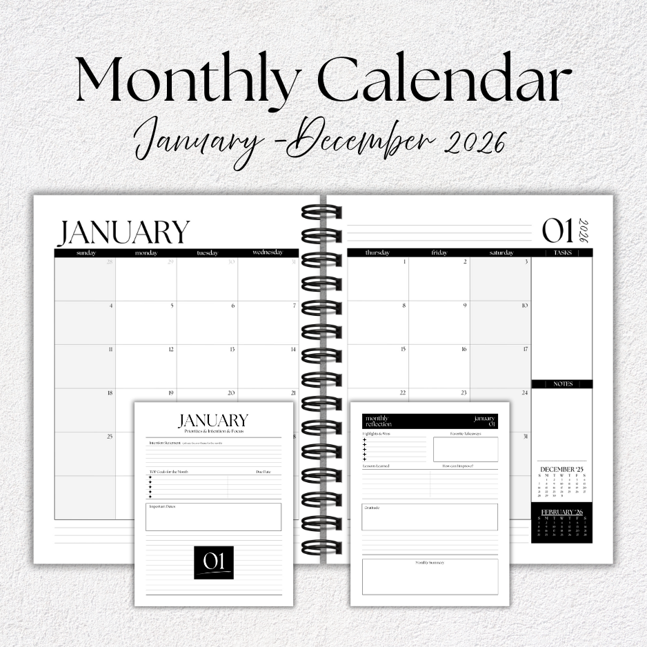 2026 Foundations Planner ~ Sands & Palm | 7" x 9" Double Wire-O