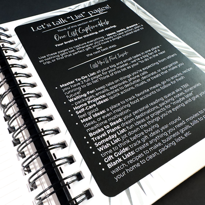 2026 Foundations Planner ~ Midnight Blooms | 7" x 9" Double Wire-O