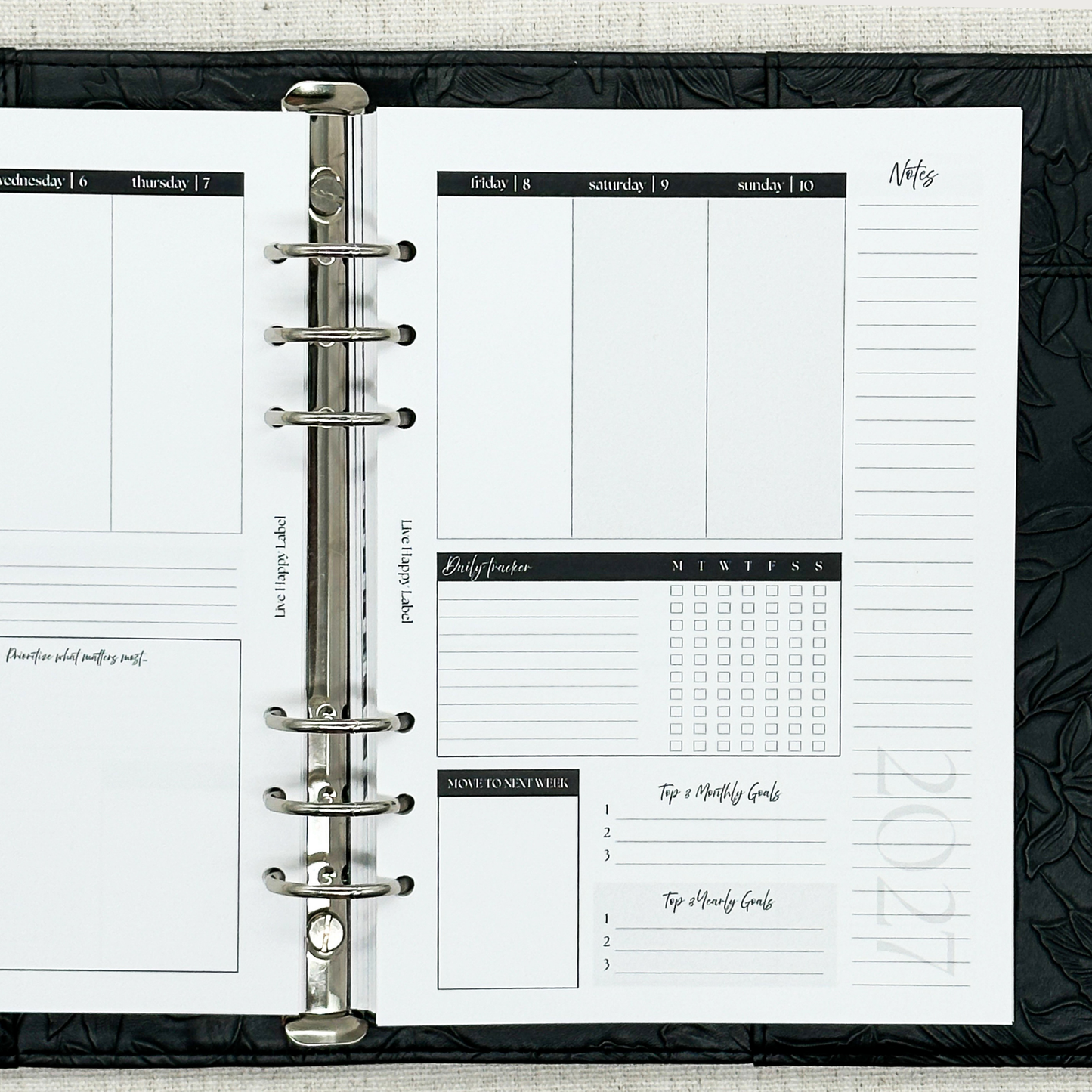 2027 "Lana" Foundations Planner | A5 6-Hole Ringbound