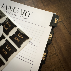 2026 Foundations Planner ~ Midnight Blooms | 7" x 9" Double Wire-O