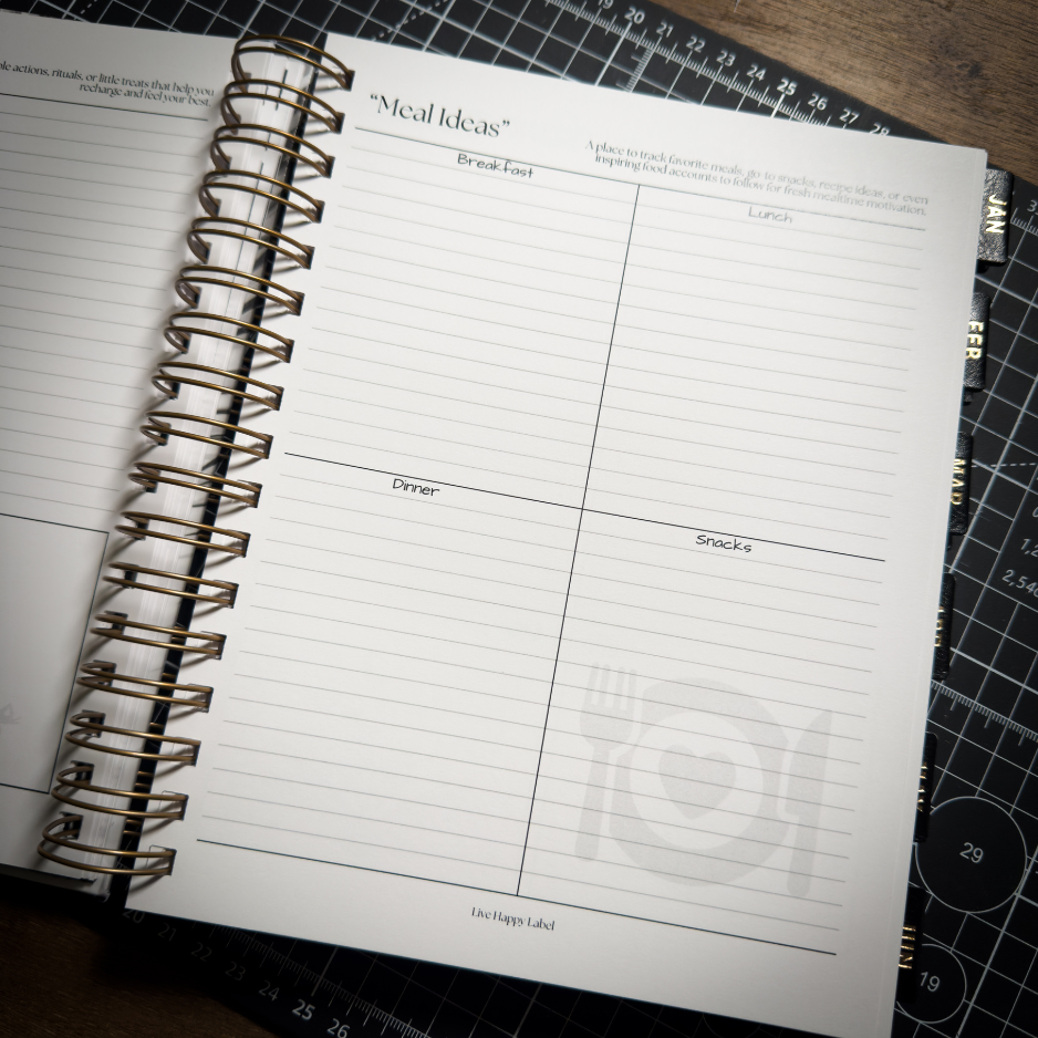 2026 Foundations Planner ~ Midnight Blooms | 7" x 9" Double Wire-O