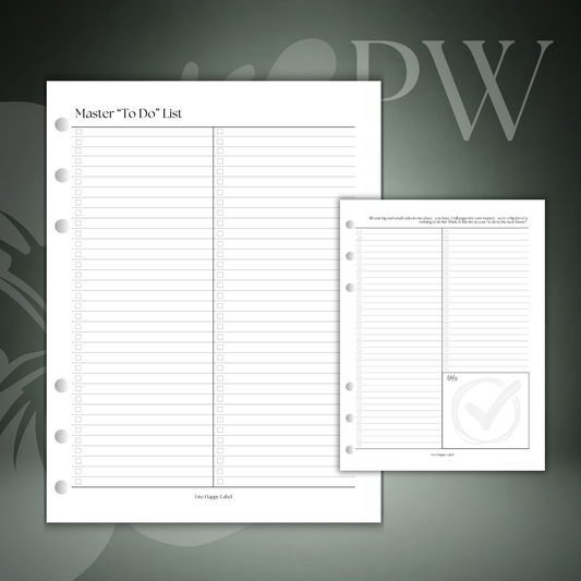 Capture List Hub | Personal Wide 6-Hole Ringbound