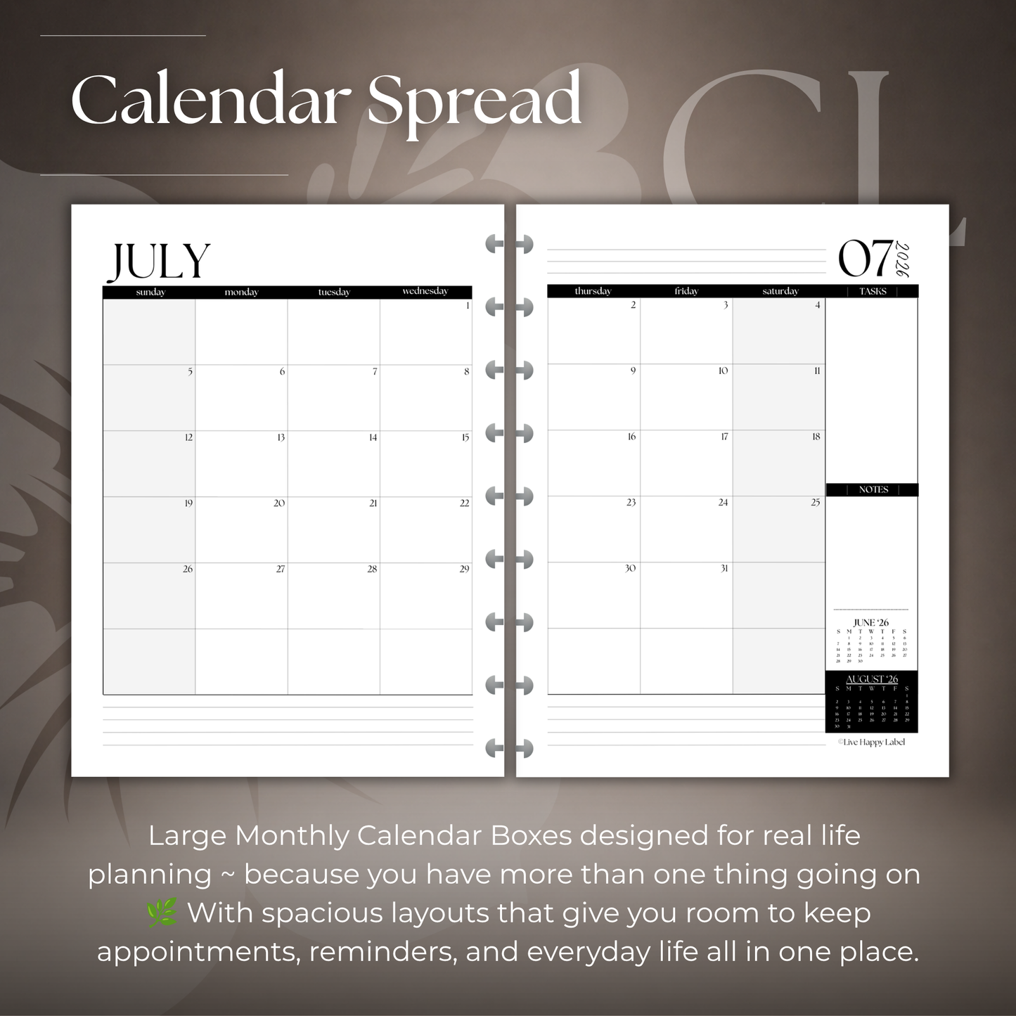 2026-2027 Monthly Calendar  MO2P | Classic 9-Hole Discbound