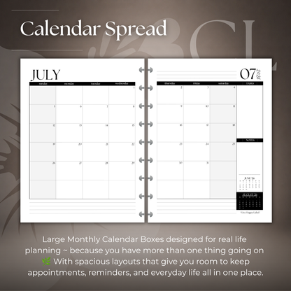 2026-2027 Monthly Calendar  MO2P | Classic 9-Hole Discbound