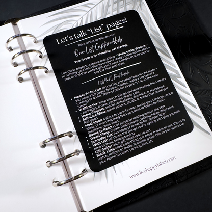 List Capture Hub | A5, 6-ring