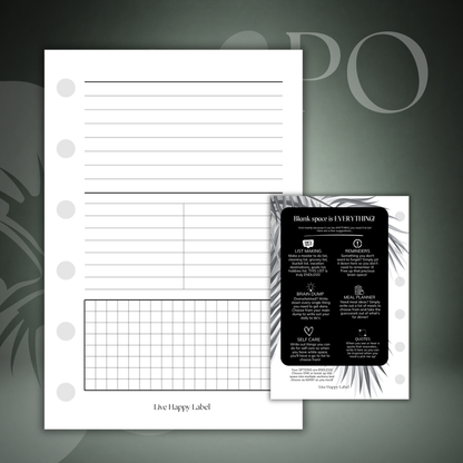 Mixed Note Pages | Pocket 6-Hole Ringbound