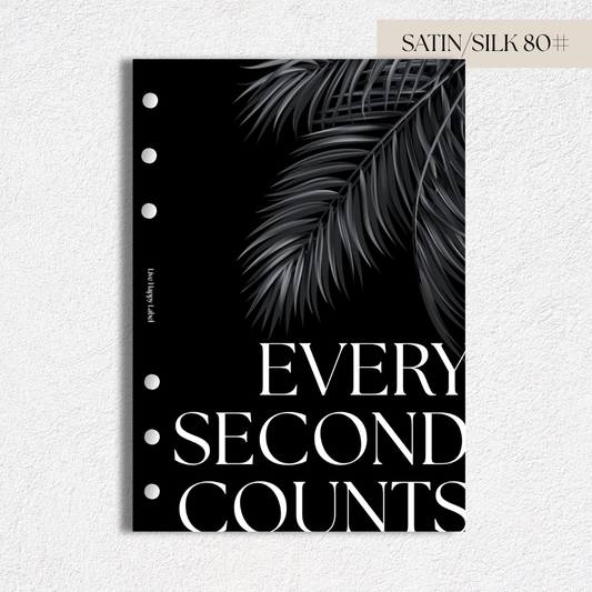 "Every Second Counts" Dashboard & Cover | A5, 6-Ring Punch