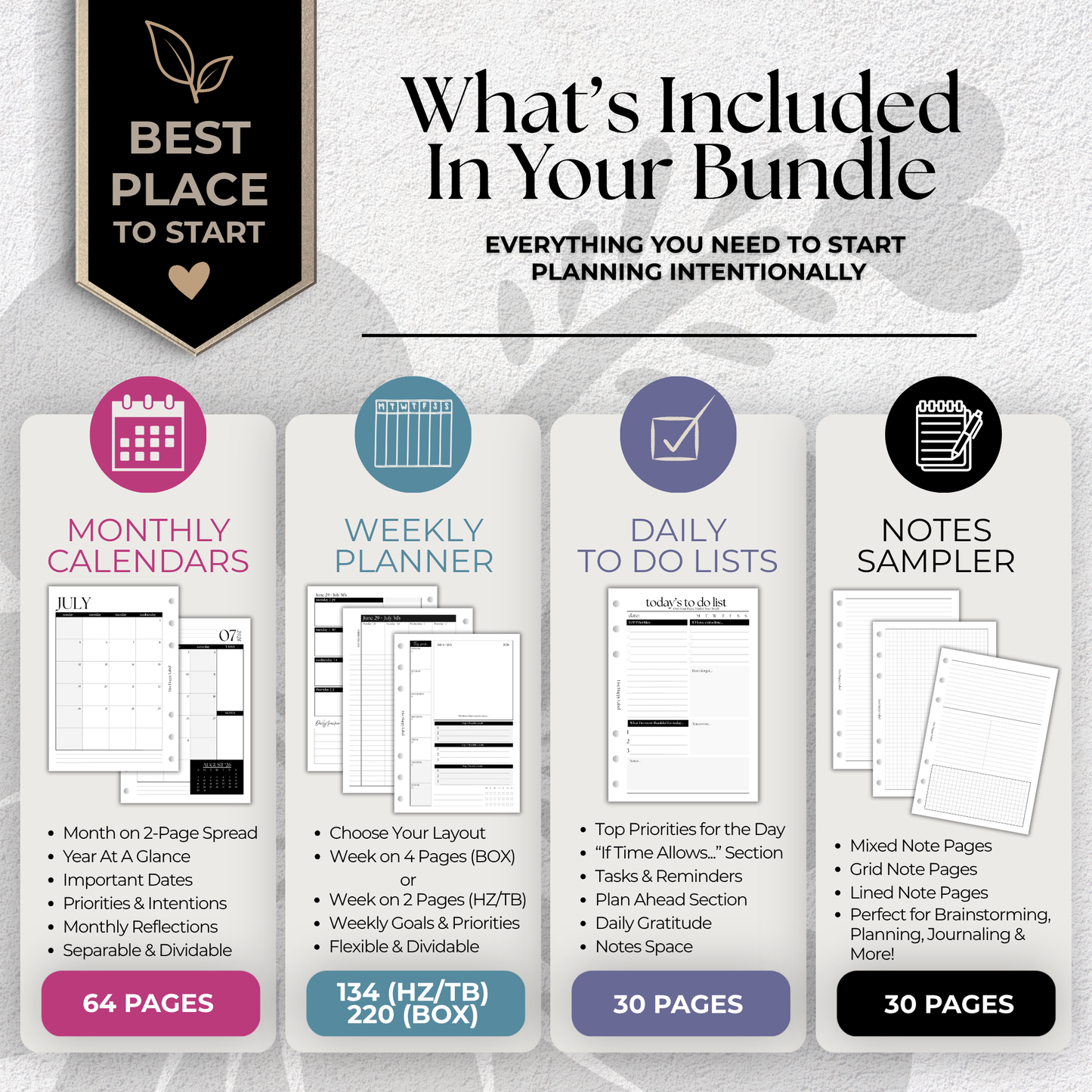 2026-2027 Foundations Essentials ***BUNDLE*** | Personal Wide 6-Hole Ringbound