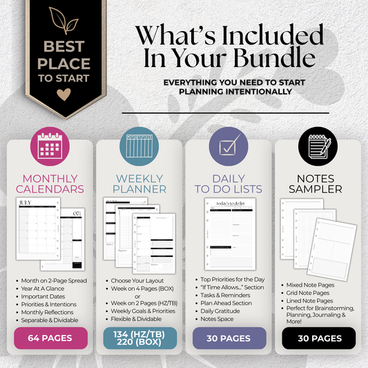 2026-2027 Foundations Essentials ***BUNDLE*** | A5 6-Hole Ringbound