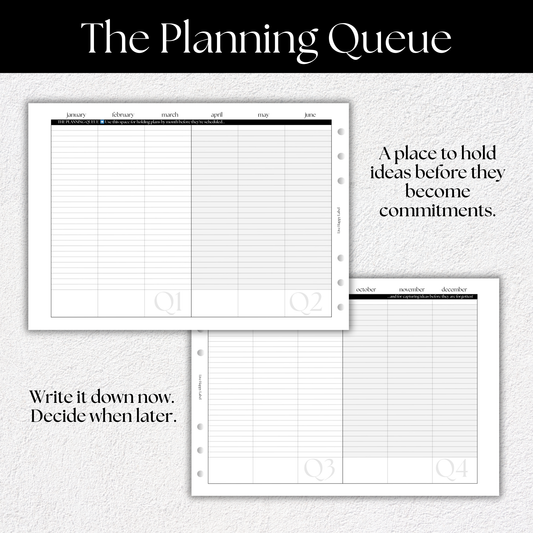 2026 Fold-Out Yearly Calendar | A5, 6-ring