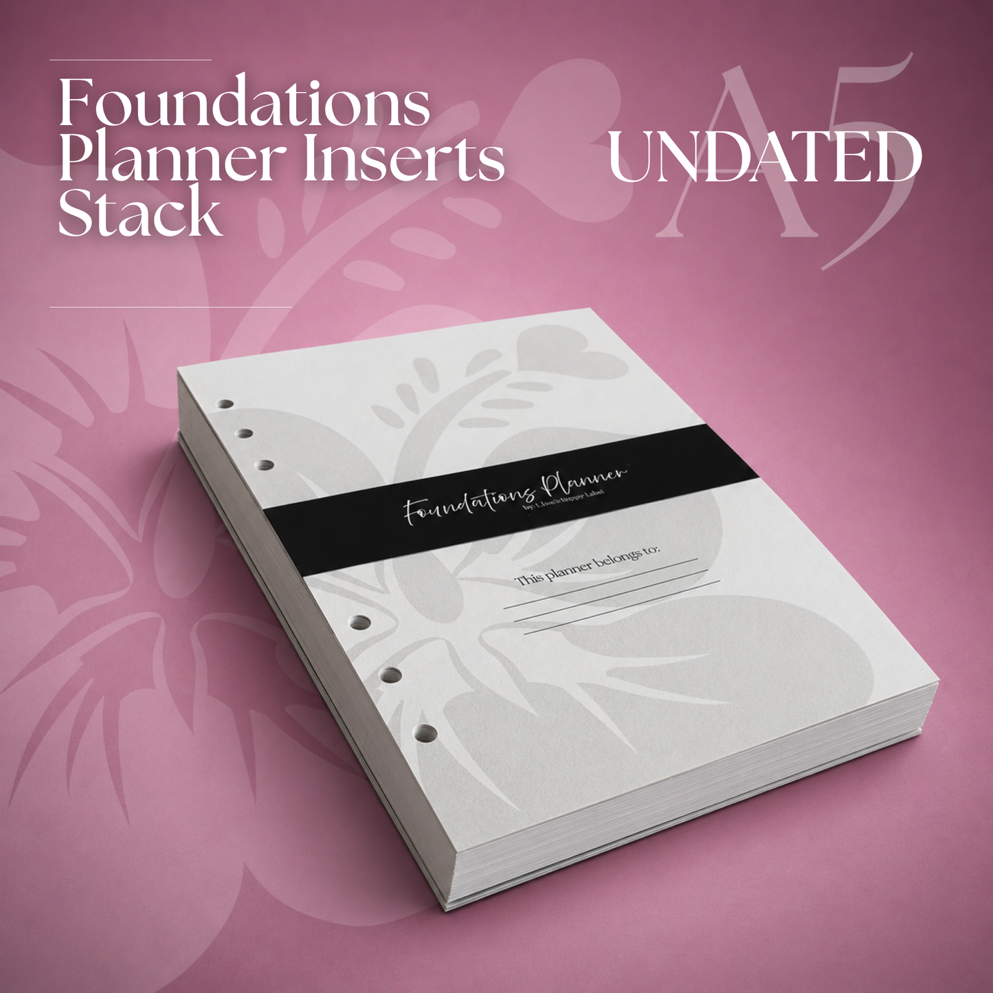 Undated "Lana" Foundations Planner | A5 6-Hole Ringbound