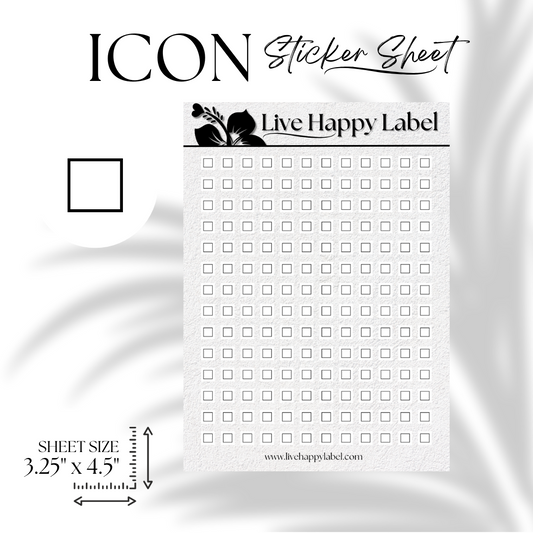 "Box" ICON Planner Stickers