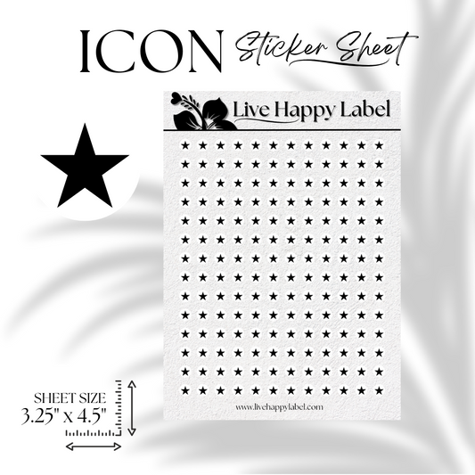 "Star" ICON Planner Stickers