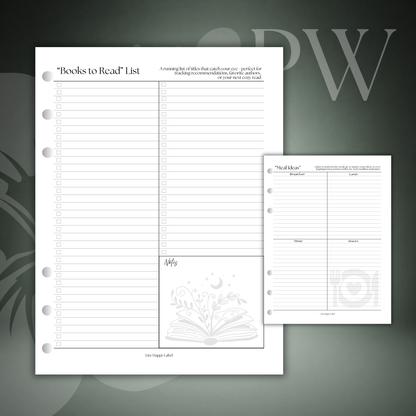 Capture List Hub | Personal Wide 6-Hole Ringbound