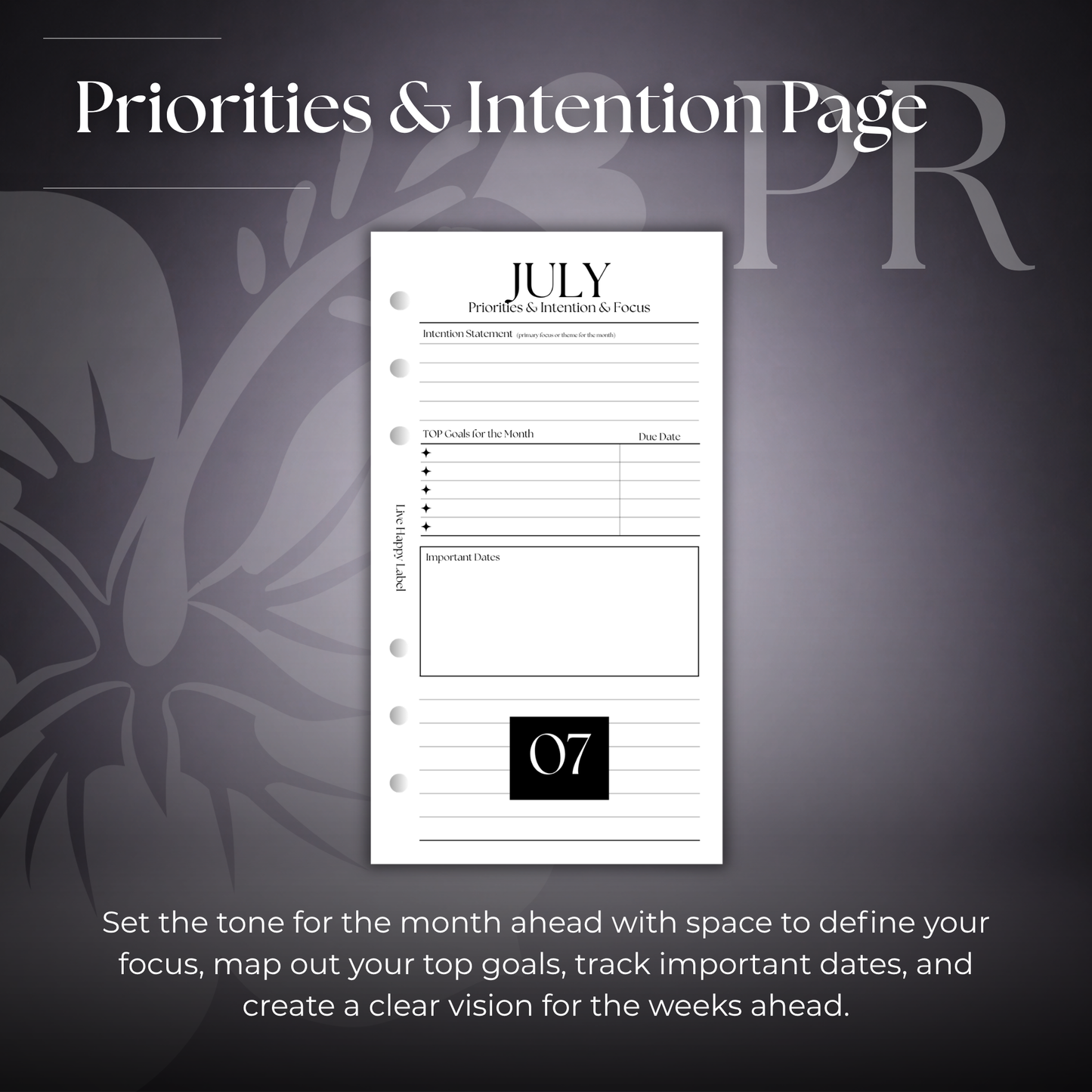 2026-2027 Monthly Calendar  MO2P | Personal 6-Hole Ringbound