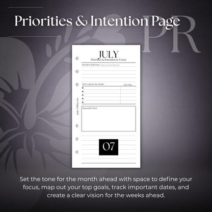 2026-2027 Monthly Calendar  MO2P | Personal 6-Hole Ringbound